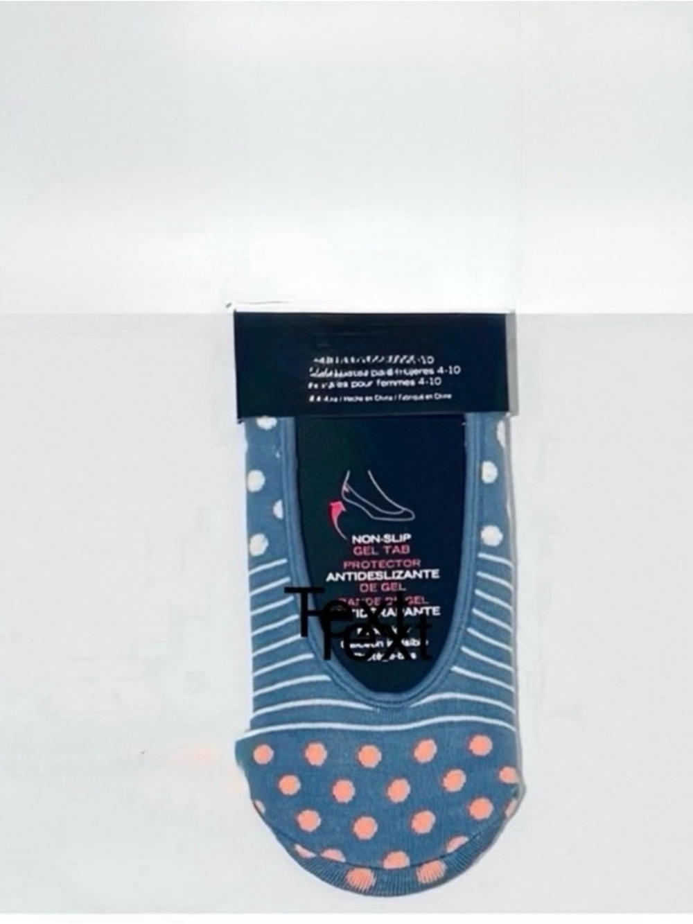 Minicci Blue Polka Dot Women's Shoe Liners